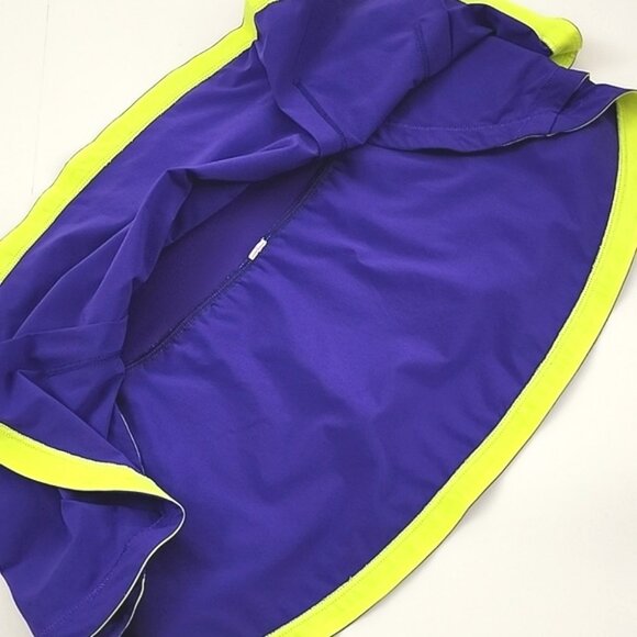 Lululemon Presta Running Cycling Skirt Bruised Berry High Noon Dot White Size 8 - Picture 4 of 9